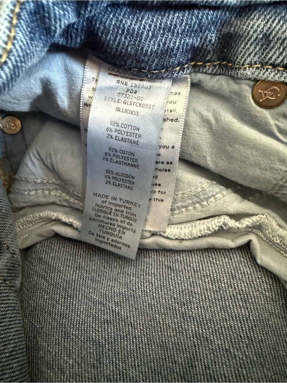 Good American Size 15 Medium Wash Straight Leg Jeans 31” Inseam - Picture 7 of 8